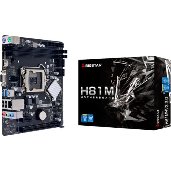 Biostar H81MHV3 3.0 Placa base negro