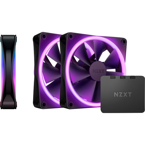 NZXT F120 RGB DUO Triple 120x120x25 Ventilador negro