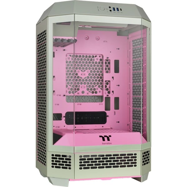 Thermaltake CA-1Y4-00SJWN-00 Cajas de torre verde claro/Rosa