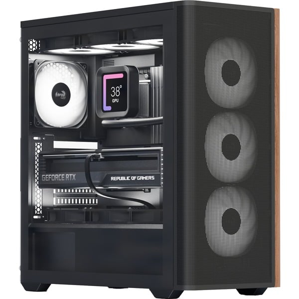 Aerocool ACCM-DS01043.11 Cajas de torre negro/Madera