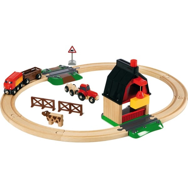 BRIO World  33719 Set ciruito de tran con granja Ferrocarril Niño/niña 3 año(s) Multicolor