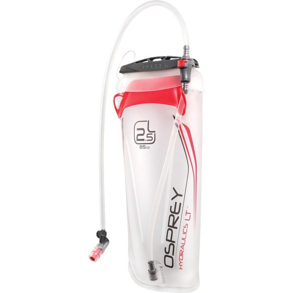 Osprey Hydraulics LT 2.5L Reservoir Botella de agua blanco/Rojo