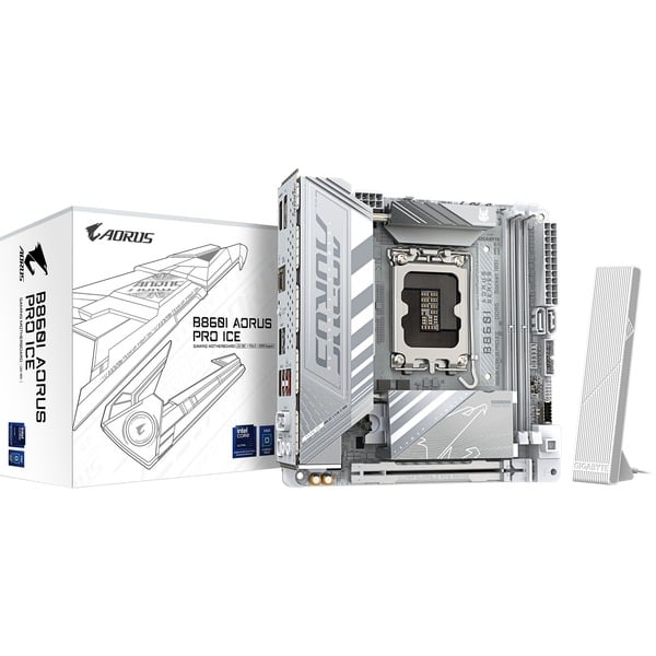 GIGABYTE B860I AORUS PRO ICE Placa base blanco