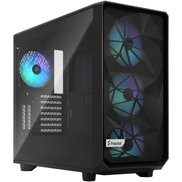 Fractal Design Meshify 2 RGB Negro Cajas de torre negro PC Negro ATX EATX micro ATX Mini-ITX Acero Vidrio templado Multi Ventiladores de la caja