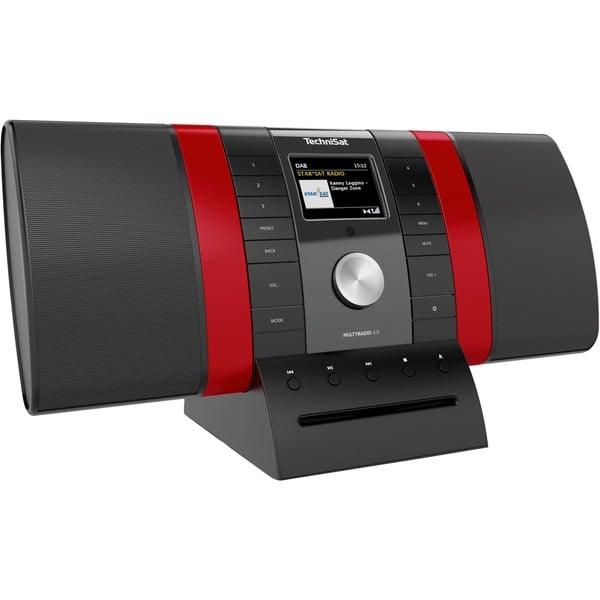 TechniSat 0002/3920 Radio por Internet negro/Rojo