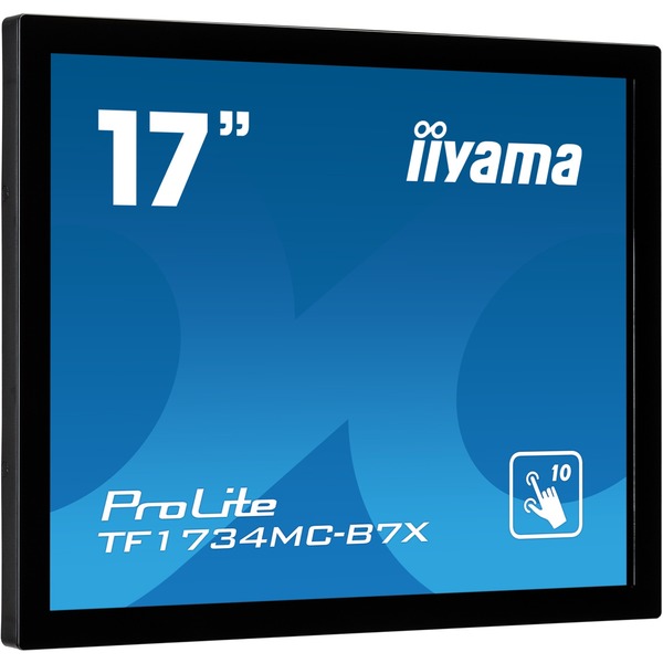 iiyama ProLite TF1734MC-B7X pantalla para PC 43,2 cm (17″) 1280 x 1024 Pixeles SXGA LED Pantalla táctil Negro Monitor LED negro 43,2 cm (17″) 1280 x 1024 Pixeles SXGA LED 5 ms Negro