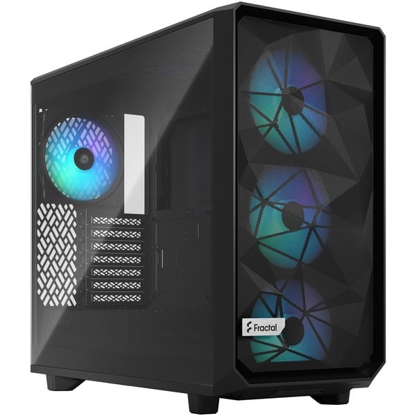 Fractal Design Meshify 2 Lite Negro Cajas de torre negro PC Negro ATX EATX micro ATX Mini-ITX Acero Vidrio templado Multi Ventiladores de la caja