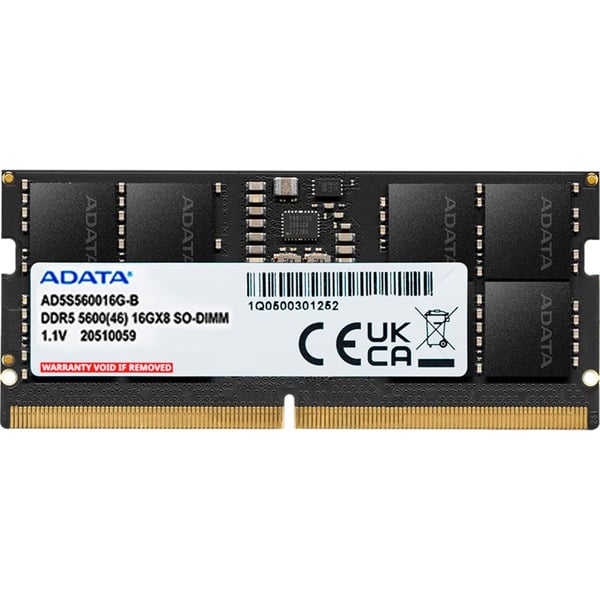 ADATA AD5S560016G-S Memoria RAM negro