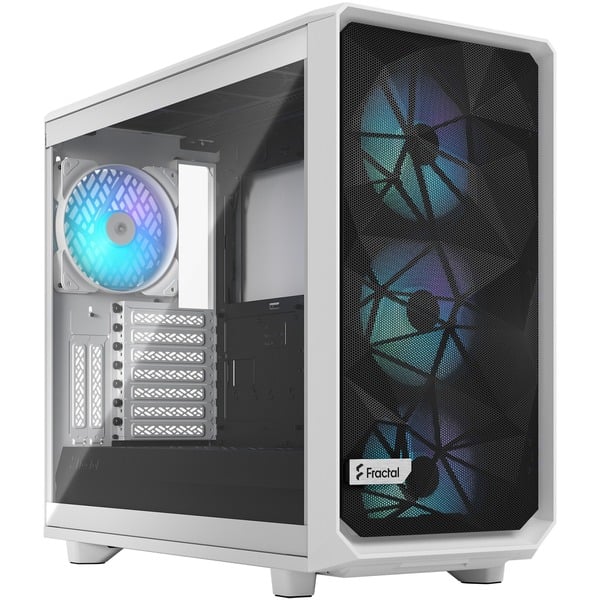 Fractal Design Meshify 2 RGB Blanco Cajas de torre blanco PC Blanco ATX EATX micro ATX Mini-ITX Acero Vidrio templado Multi Ventiladores de la caja