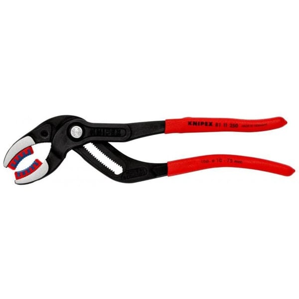 Knipex 81 11 250 Alicates para bomba de agua / tubos rojo