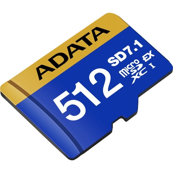 ADATA Premier Extreme microSDXC 512 GB Tarjeta de memoria azul/Amarillo