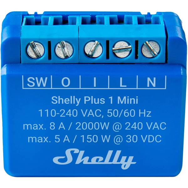 Shelly 1 Mini Gen3, Relé azul