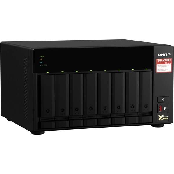 QNAP TS-873A NAS Torre Ethernet Negro V1500B negro/Gris NAS Torre Ryzen Embedded V1500B Negro