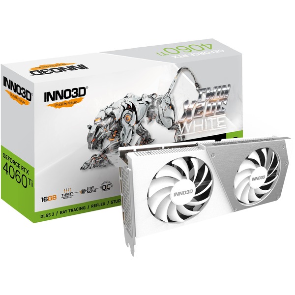 Inno3D N406T2-16D6X-178055W Tarjeta gráfica blanco