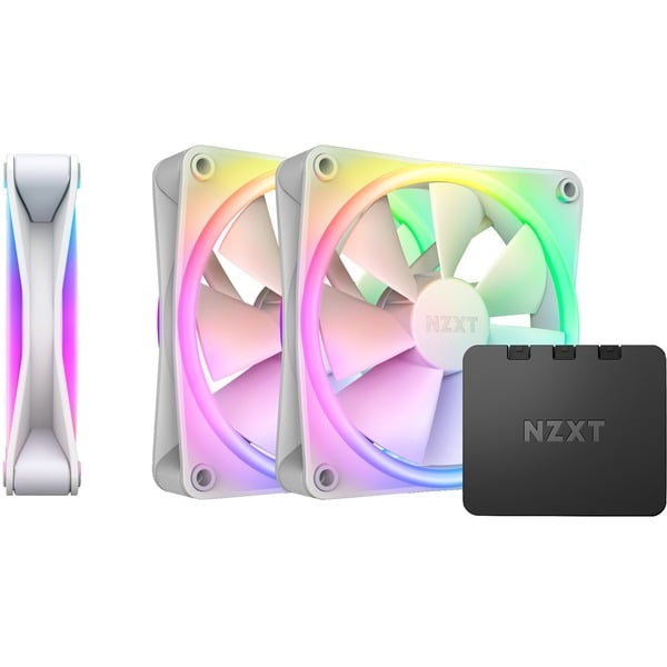 NZXT F120 RGB DUO Triple 120x120x25 Ventilador blanco