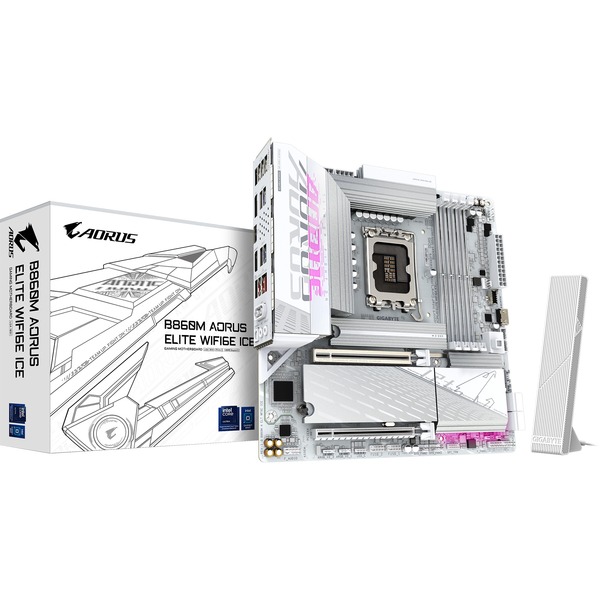 GIGABYTE B860M A ELT WF6E ICE Placa base blanco