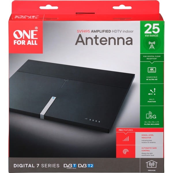 ONE FOR ALL SV9495-5G Antena negro