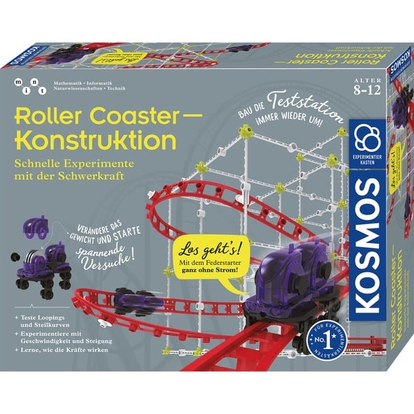 Kosmos Roller Coaster-Konstruktion Caja de experimentos Kit de ingeniería Ingeniería 8 año(s) Multicolor