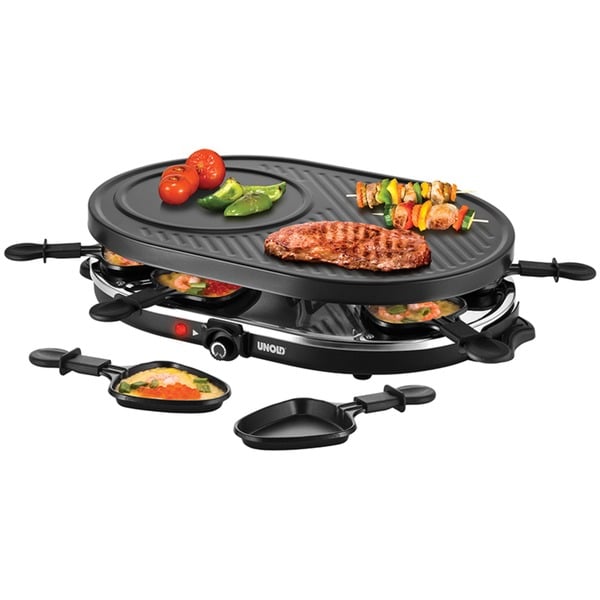 Unold Gourmet 8 personas(s) 1200 W Negro Raclette negro 1200 W 220 - 240 V 50 Hz 320 mm 475 mm 120 mm