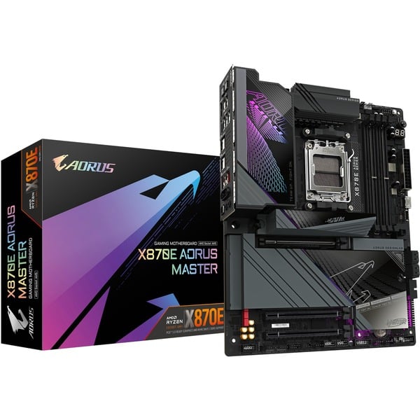 GIGABYTE X870E AORUS MASTER Placa base negro