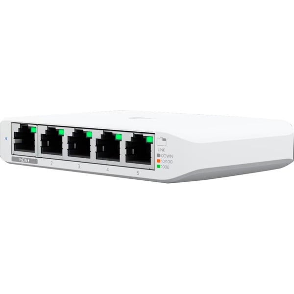 Ubiquiti USW-Flex-Mini-5 Interruptor/Conmutador blanco