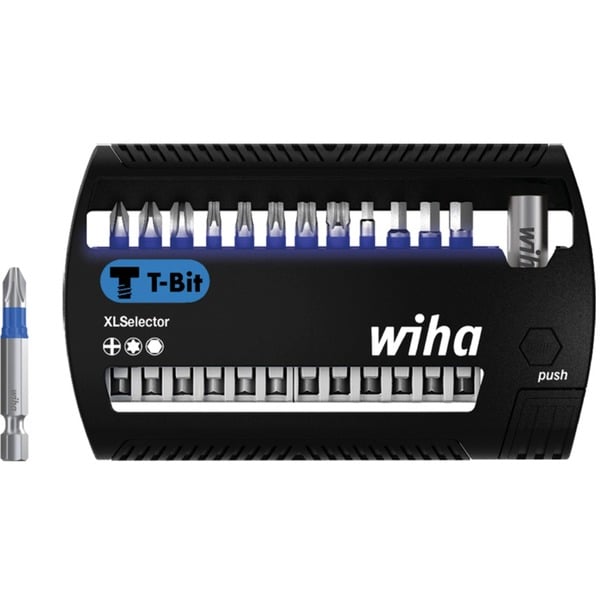 Wiha SB7948T950 41831 Conjuntos de bits negro/Azul