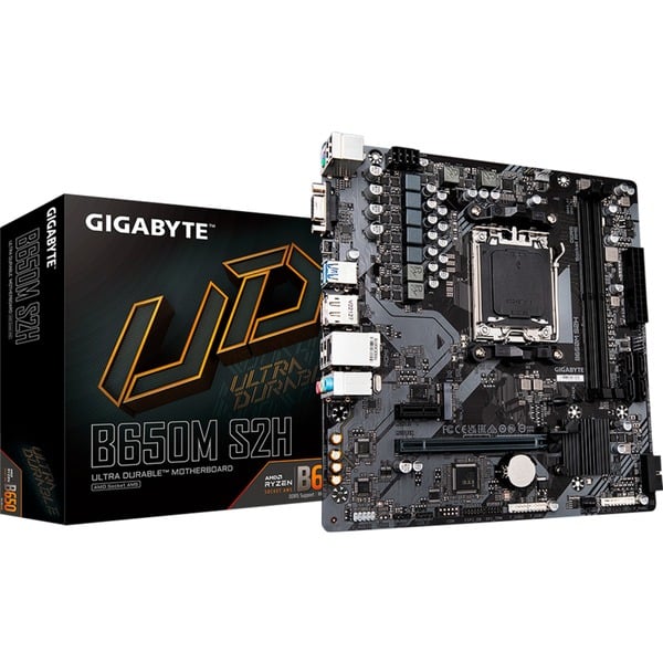 GIGABYTE B650M S2H Placa base negro/Gris