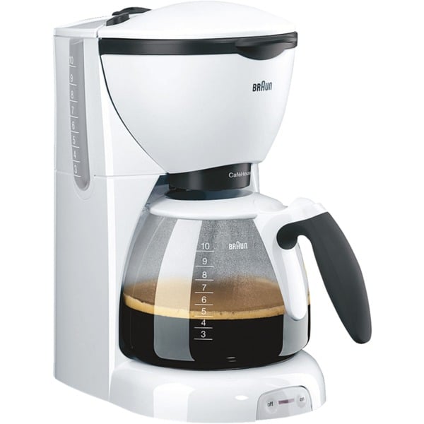 Braun KF 520/1 WH Manual Cafetera de filtro blanco Cafetera de filtro De café molido 1100 W Blanco