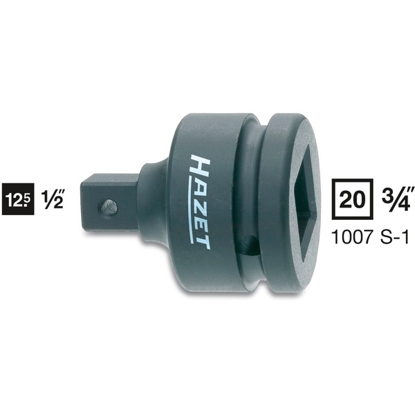 Hazet 1007S-1 llave de tuercas 1 pieza(s) Adaptador de tuerca spinner negro 1 pieza(s) 5,6 cm 330 g