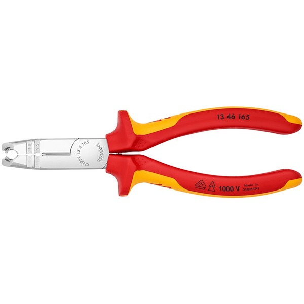 Knipex 13 46 165 pelacable Rojo Amarillo Alicates pelacables rojo/Amarillo Aislamiento protector 190 g Rojo Amarillo