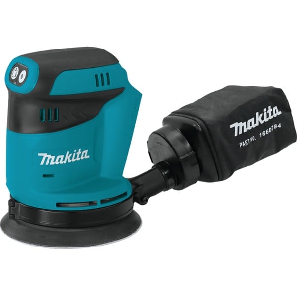 Makita DBO180Z lijadora portátil Lijadora orbital azul/Negro Lijadora orbital 2,8 mm Batería Ión de litio 18 V 1,7 kg