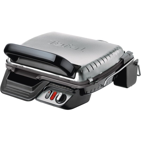 Tefal Ultra Compact 600 Comfort GC3060 Barbacoa de contacto acero fino/Negro Negro Acero inoxidable Rectangular Aluminio 2000 W 210 mm 383 mm