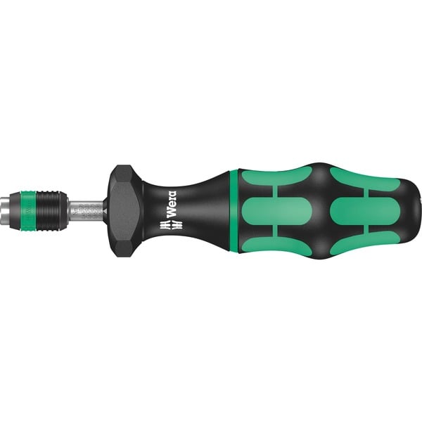 Wera Serie 7400 Destornilladores  Llave de torsión negro/Verde con porta-puntas Rapidaptor de cambio rápido