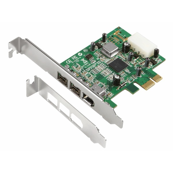 Dawicontrol DC-FW800 FireWire PCIe Hostadapter tarjeta y adaptador de interfaz Controlador PCIe TI082AA2 / TI081BA3 800 Mbit/s Alámbrico Windows 2000/2003/XP/Vista Minorista