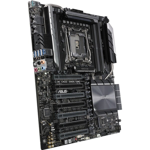 ASUS WS C422 SAGE/10G Intel® C422 LGA 2066 (Socket R4) CEB Placa base Intel LGA 2066 (Socket R4) 14 nm DDR4-SDRAM 512 GB Cuatro canales