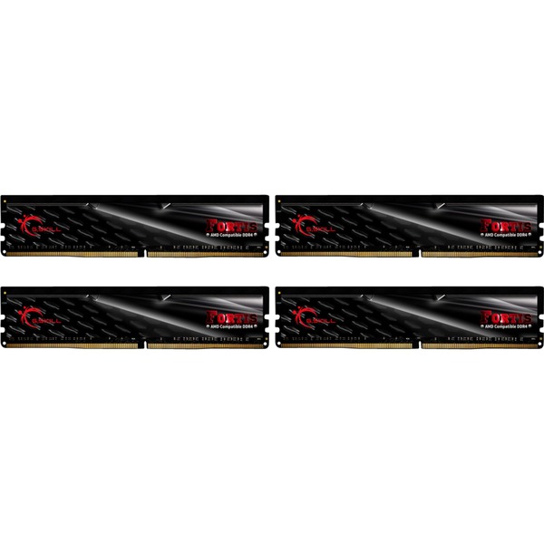 G.Skill F4-2400C15Q-64GFT módulo de memoria 64 GB 4 x 16 GB DDR4 2400 MHz Memoria RAM negro 64 GB 4 x 16 GB DDR4 2400 MHz 288-pin DIMM Negro Rojo