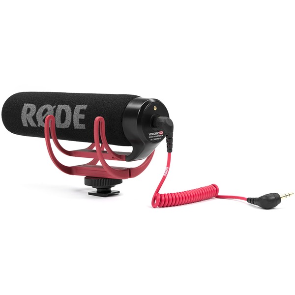 Rode Microphones  VideoMic GO Micrófono negro/Rojo