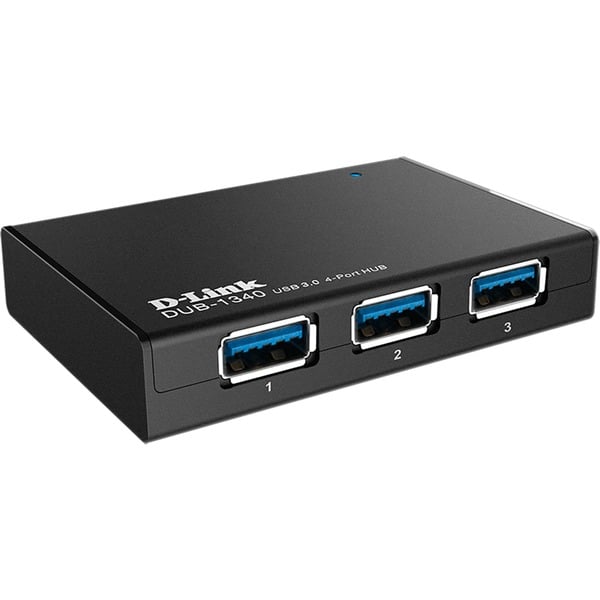 D-Link DUB-1340 Negro Hub USB negro Negro USB 5 V 4 A Windows XP Vista 7 Mac OS X + 60 g