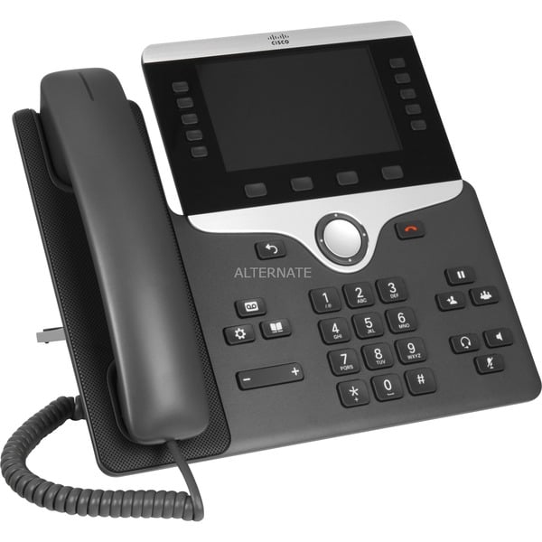 Cisco 8851 teléfono IP Negro Teléfono VoIP negro Teléfono IP Negro Terminal con conexión por cable Escritorio/pared Digital 12,7 cm (5")