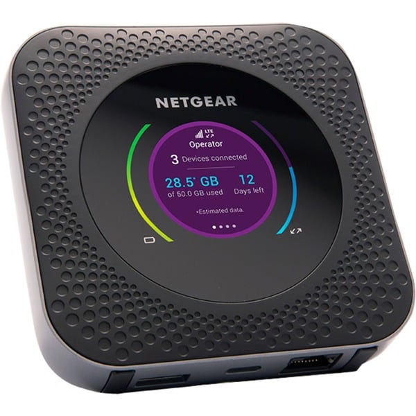 Netgear MR1100 Router de red móvil Router WIRELESS LTE negro Router de red móvil Negro Portátil LCD 6,1 cm (2.4") Gigabit Ethernet