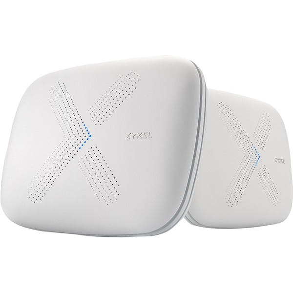 ZyXEL MULTY X WSQ50 TRI-BAND router inalámbrico Gigabit Ethernet Doble banda (2,4 GHz / 5 GHz) 4G Blanco Enrutador de malla blanco Wi-Fi 4 (802.11n) Doble banda (2,4 GHz / 5 GHz) Ethernet 4G Blanco Router de sobremesa