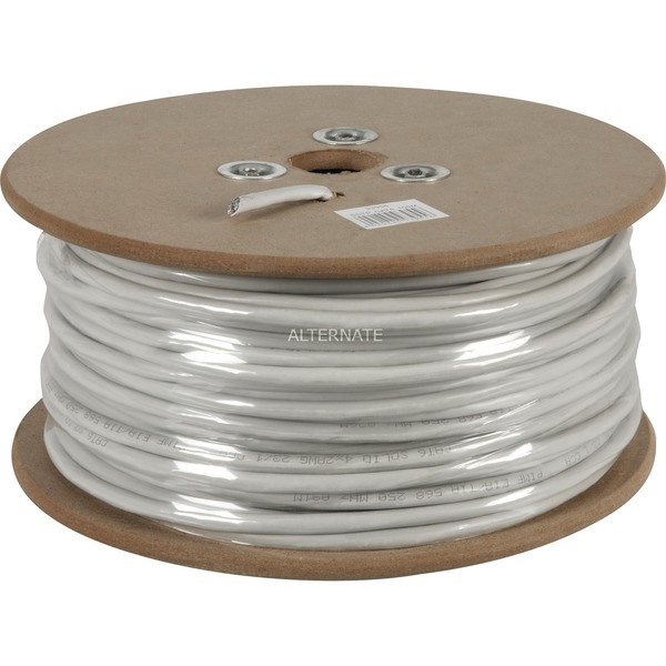 goobay 93955 cable de red Gris 100 m Cat6 gris 100 m Cat6