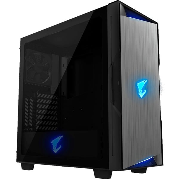 GIGABYTE AORUS C300 GLASS Midi Tower Negro Cajas de torre negro Midi Tower PC Negro ATX micro ATX Mini-ITX Vidrio Plástico Acero Juego