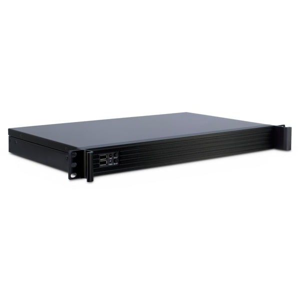 Inter-Tech IPC-K-126L Estante Negro Servidor de vivienda negro Estante Servidor Negro Mini-ITX Acero 1U