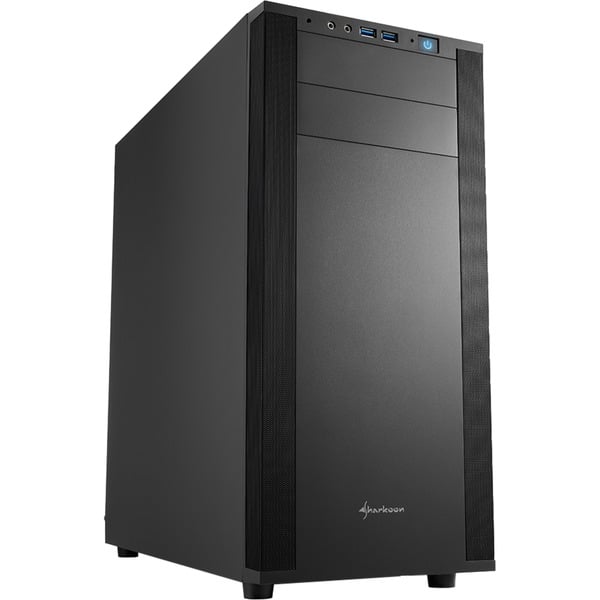 Sharkoon M25-V Midi Tower Negro Cajas de torre negro Midi Tower PC Negro ATX micro ATX Mini-ITX Metal 16,7 cm