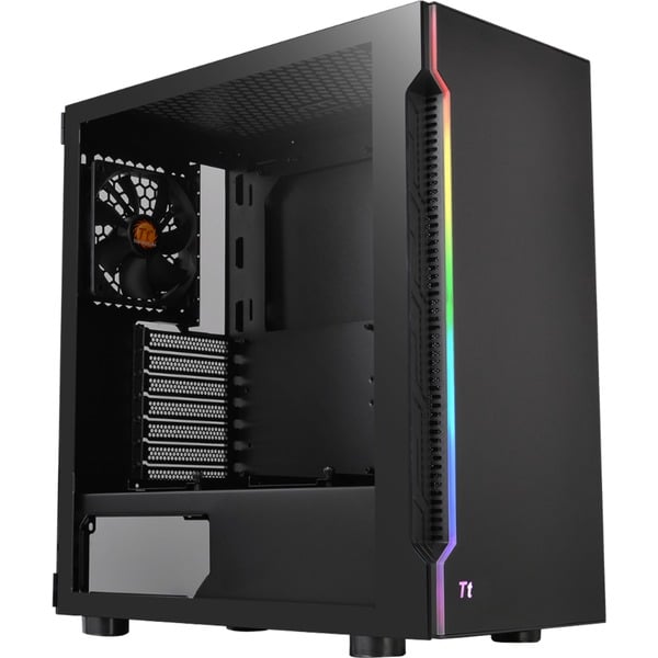 Thermaltake H200 TG RGB Midi Tower Negro Cajas de torre negro Midi Tower PC Negro ATX micro ATX Mini-ITX SPCC 18 cm