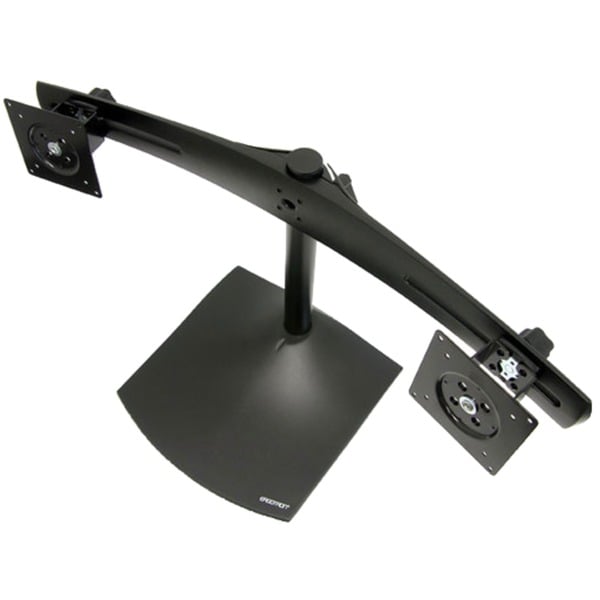 Ergotron DS Series DS100 Dual Monitor Desk Stand Horizontal 61 cm (24") Negro Escritorio Soporte de pie negro Horizontal 14 kg 61 cm (24") 75 x 75 mm 100 x 100 mm Negro