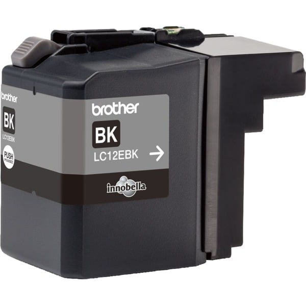 Brother LC-12EBK cartucho de tinta 1 pieza(s) Original Negro Tinta a base de pigmentos 2400 páginas 1 pieza(s)