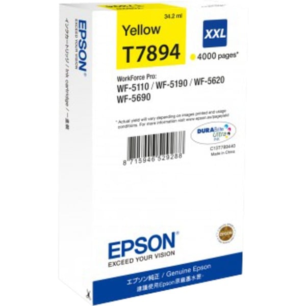 Epson Cartucho T789440 amarillo XXL Tinta Extra (Súper) alto rendimiento Tinta a base de pigmentos 1 pieza(s)