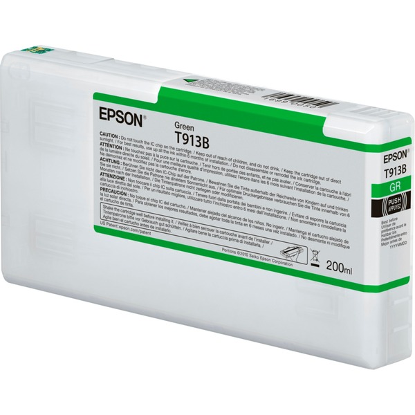 Epson T913B Green Ink Cartridge (200ml) Tinta Rendimiento estándar Tinta a base de pigmentos 200 ml 1 pieza(s)